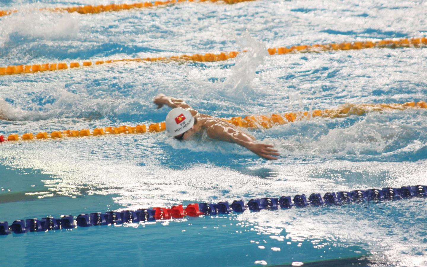 Kình ngư Nguyễn Huy Hoàng thi đấu nội dung tự do tại SEA Games 31