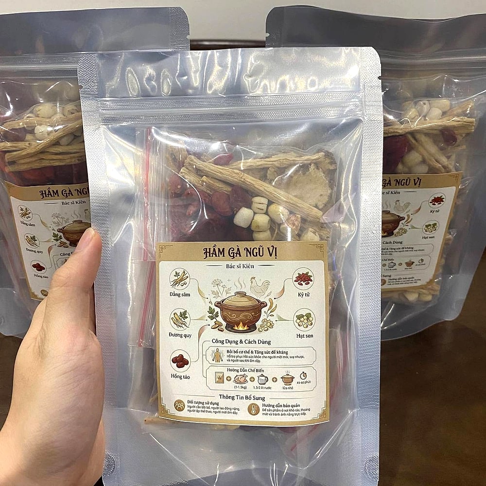 Sản phẩm dưỡng sinh — tự bào chế bởi Bác sĩ Lê Trung Kiên