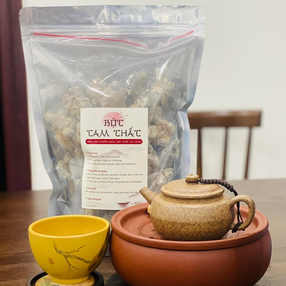 Bột tam thất — tự bào chế bởi Bác sĩ Lê Trung Kiên
