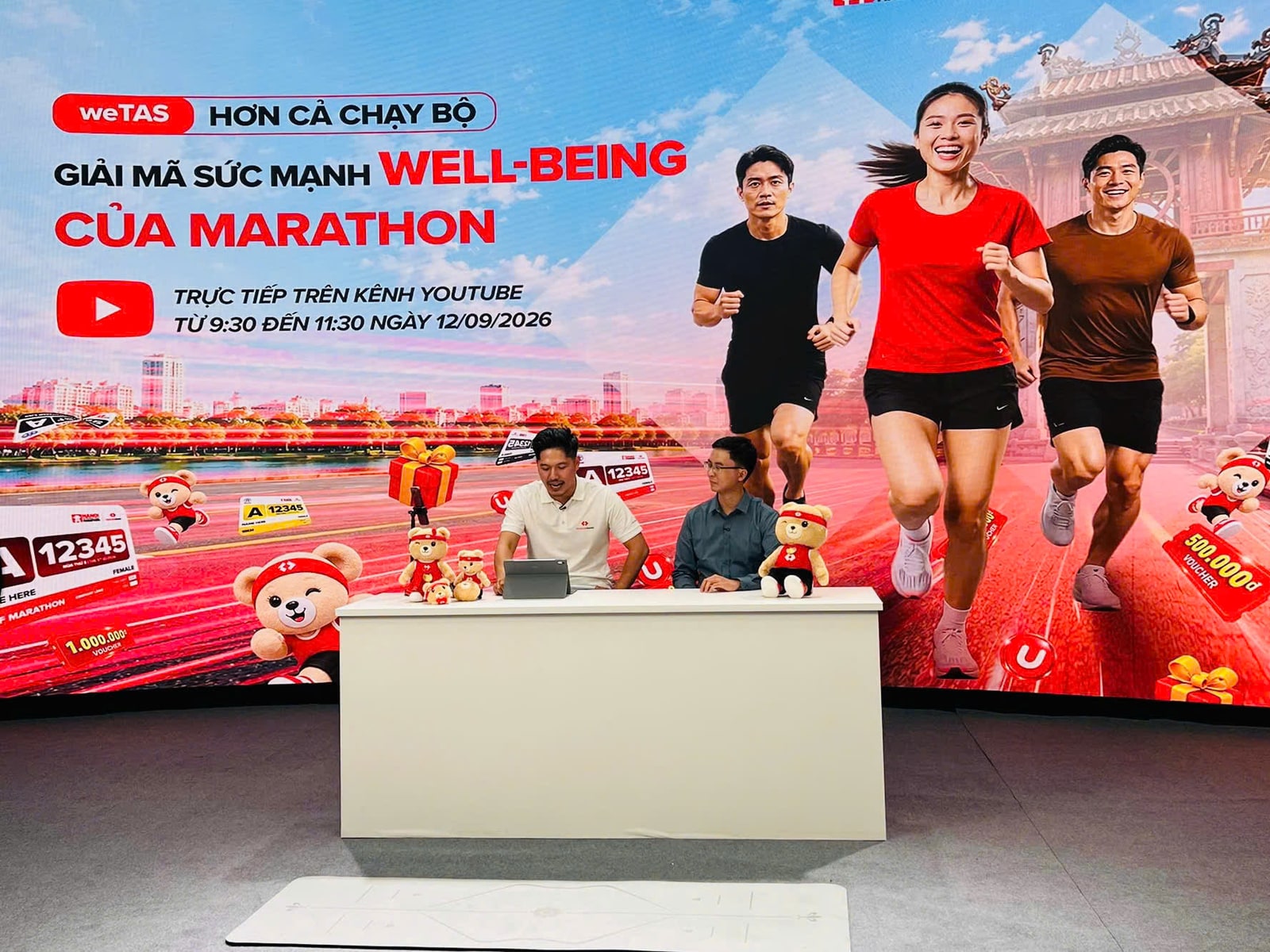 Bác sĩ Lê Trung Kiên làm khách mời talkshow trực tuyến Giải mã sức mạnh Well-being của Marathon, chuỗi weTAS Hơn cả chạy bộ của Techcombank Hanoi International Marathon
